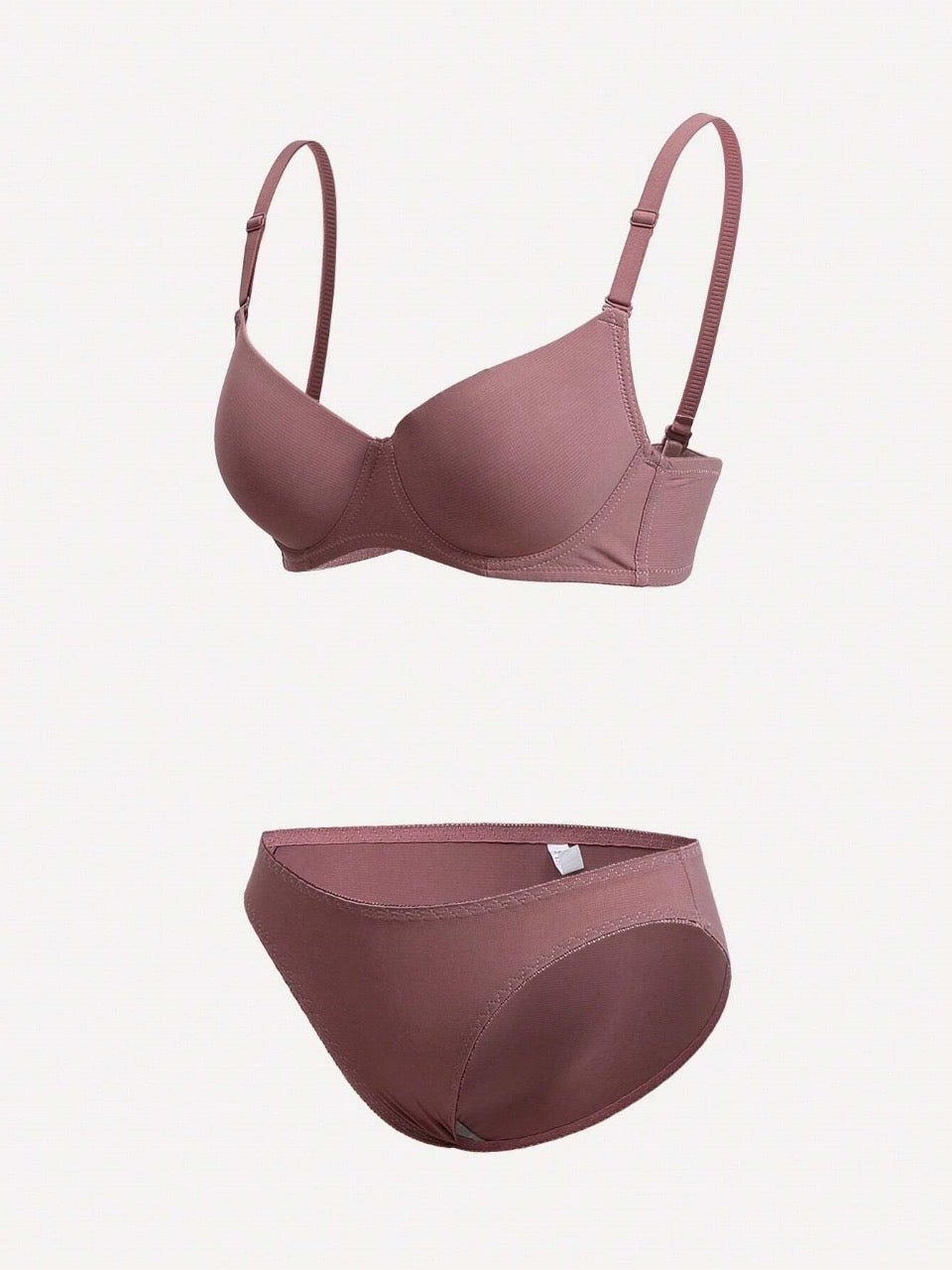 Solid Super Push Up Lingerie Set