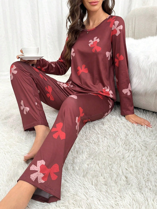 Bow Print PJ Set